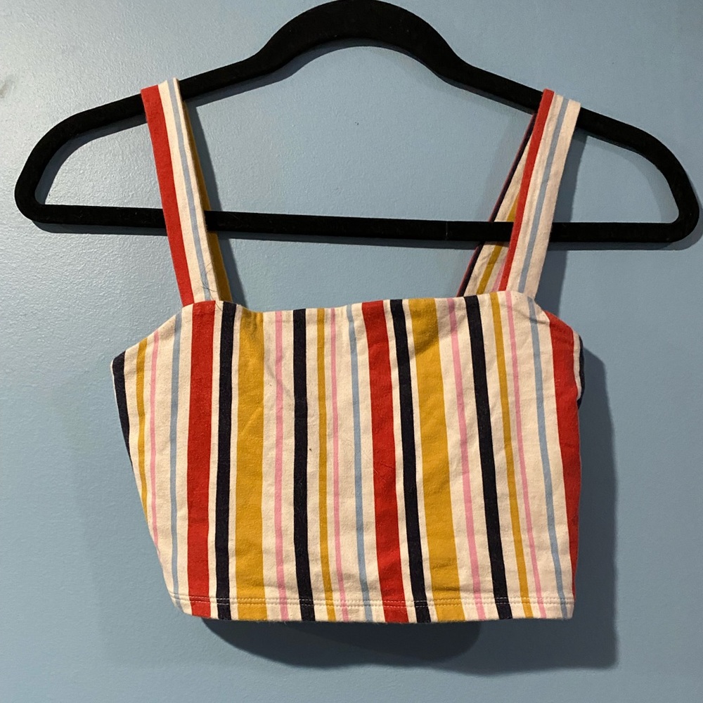 Cropped Colorful Forever21 Tank Top